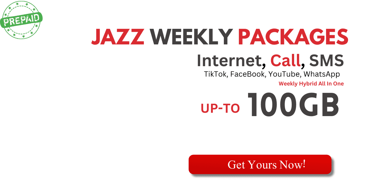 Jazz Prepaid Weekly Packages