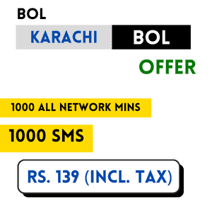 Jazz Karahi bol call and SMS all network weekly package