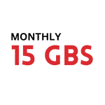 MONTHLY 15 GBs