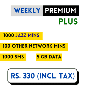 Weekly All In One Hybrid 1000 Minutes, net and SMS Package